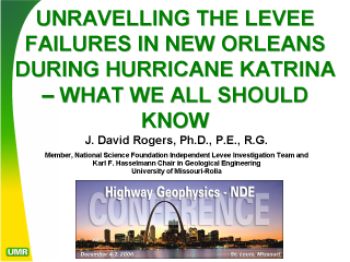 Unravelling the levee failures in New Orleans during hurricane Katrina- waht we all should know.